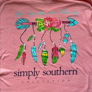 Pink simply southern long sleeve